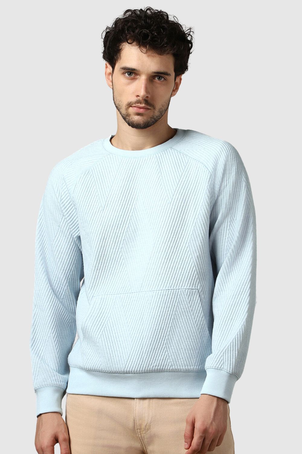 Raglan Quilted Sweatshirt