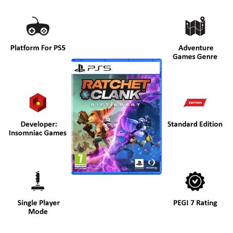 SONY Ratchet & Clank: Rift Apart For PS5 (Adventure Games, Standard Edition)