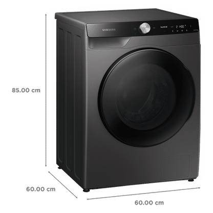 SAMSUNG 10.5/7 kg Inverter Fully Automatic Front Load Washer Dryer (WD10T704DBX/TL, AI Control Display, Inox)