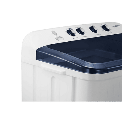 SAMSUNG 9.5 kg 5 Star Semi Automatic Washing Machine with Magic Filter (WT95A4200LL/TL, Light Grey/Royal Blue)