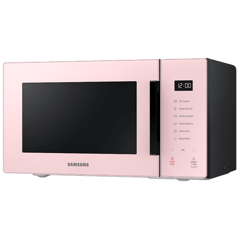 SAMSUNG Baker Series 23L Solo Microwave Oven with Auto Cook (Clean Pink)