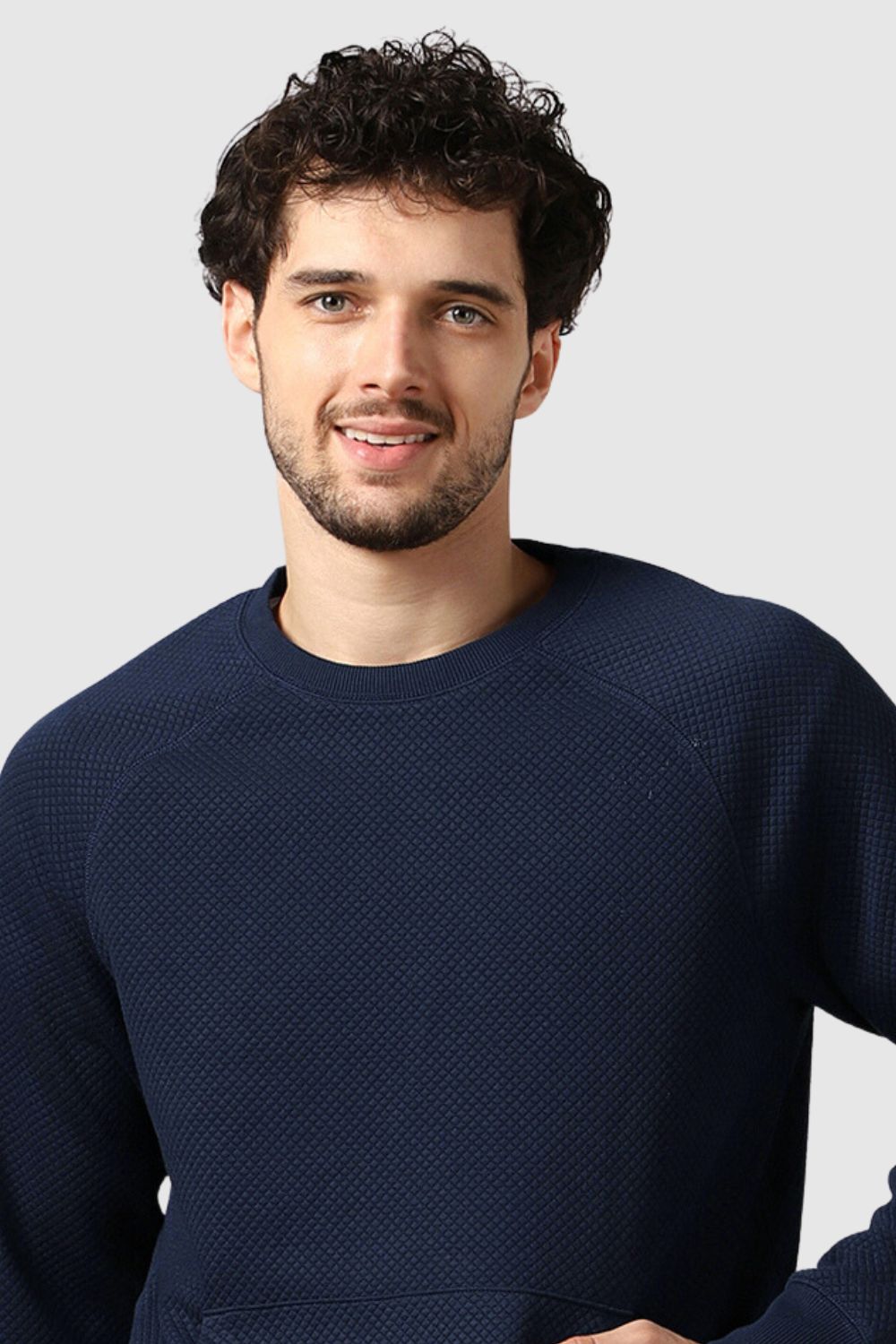 Raglan Quilted Sweatshirt