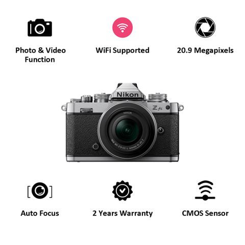 Nikon Z FC 20.9MP Mirrorless Camera (16-50 mm Lens, 15.7 x 23.5 mm Sensor, Full-Time Eye-Detection Auto Focus)