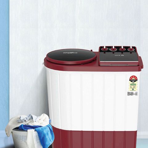 Whirlpool 9 kg 5 Star Semi Automatic Washing Machine with 3D Lint Filter (Ace XL, 30194, Coral Red)