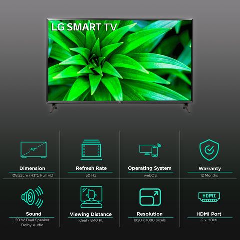 LG LM562 108.22 cm (43 inch) Full HD LED Smart WebOS TV with Dolby Audio