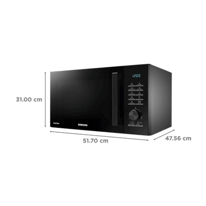 SAMSUNG 28L Convection Microwave Oven with Slim Fry Technology (Black)