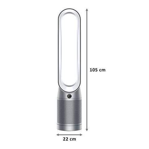 dyson TP07 Air Multiplier Technology Pure Cool Tower Air Purifier (369702-01, White/Silver)