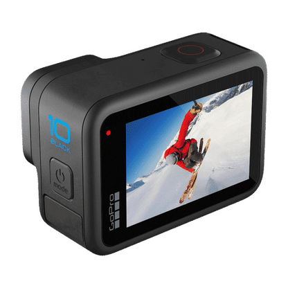 GoPro Hero10 5.3K and 23MP 60 FPS Waterproof Action Camera with Touch Screen (Black)