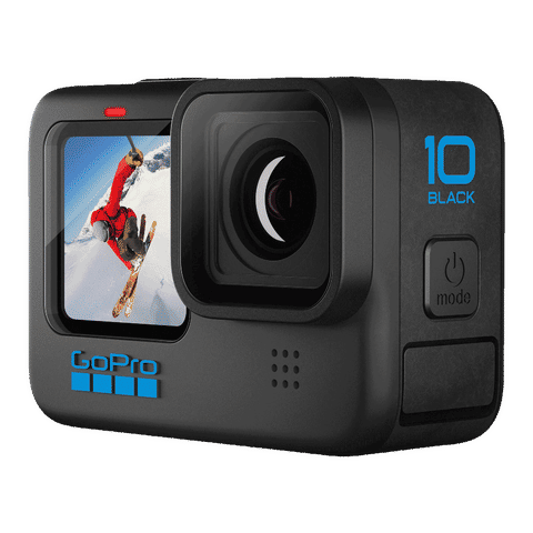 GoPro Hero10 5.3K and 23MP 60 FPS Waterproof Action Camera with Touch Screen (Black)