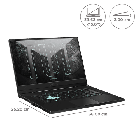 ASUS TUF Dash F15 Intel Core i5 11th Gen (15.6 inch, 16GB, 512GB, Windows 11, MS Office 2019, NVIDIA GeForce RTX 3060 Graphics, FHD IPS Display, Eclipse Grey, FX516PMZ-HN183WS)