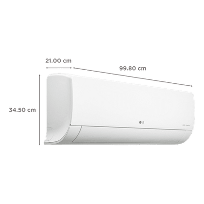 LG 6 in 1 Convertible 2 Ton 3 Star Dual Inverter Split AC with HD Filter (2021 Model, Copper Condenser, PS-Q24HNXE)