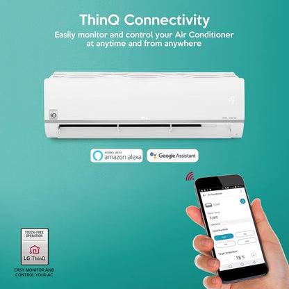 LG 6 in 1 Convertible 1.5 Ton 5 Star AI Dual Inverter Split Smart AC (2022 Model, Copper Condenser, PS-Q19SWZF)