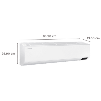 SAMSUNG 5 in 1 Convertible 1 Ton 4 Star Inverter Split AC with HD Filter (Copper Condenser, AR12BY4ZAWKNNA)