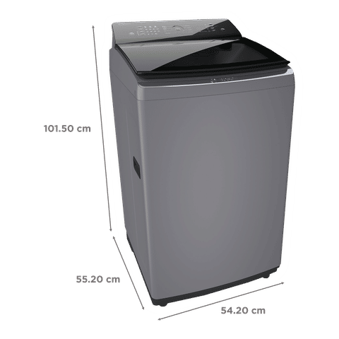 BOSCH 7 kg 5 Star Fully Automatic Top Load Washing Machine (Series 2, WOE701D0IN, ExpertCare Wash System, Dark Grey)