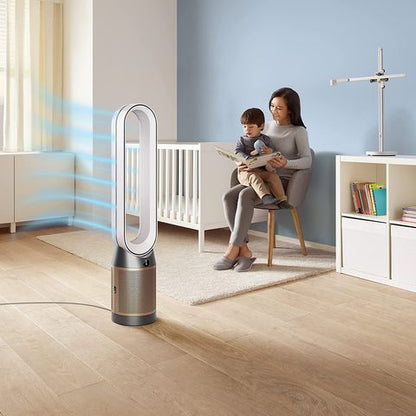 dyson TP09 Cool Formaldehyde Air Purifier (Easy Filter Care, 394530-01, White/ Gold)