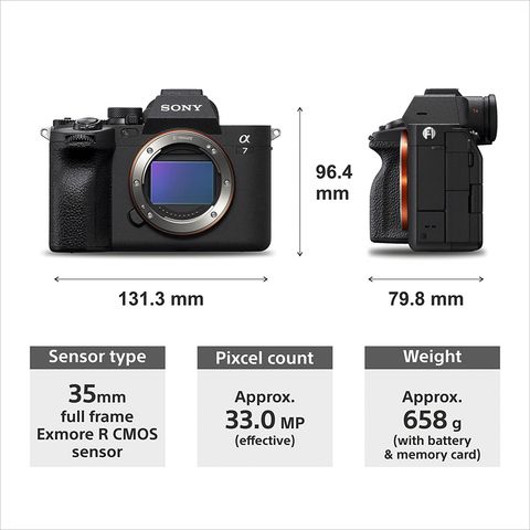 SONY Alpha 7 IV 33MP Full Frame Camera (Body Only, 35.9 x 23.9 mm Sensor, Real-Time Eye Auto Focus)