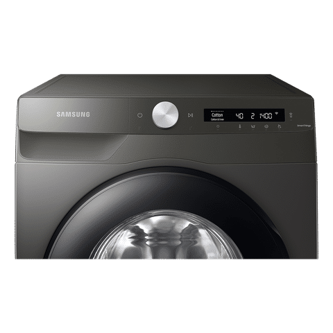 SAMSUNG 9 kg 5 Star Inverter Fully Automatic Front Load Washing Machine (WW90T504DAN1TL, AI Control Display, Inox)