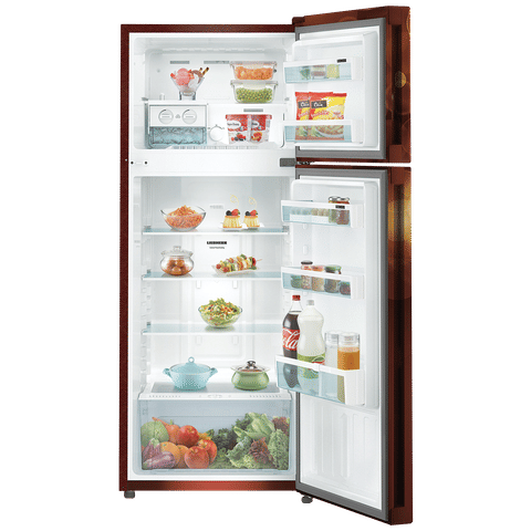 LIEBHERR 265 Litres 3 Star Frost Free Double Door Refrigerator with Central Power Cooling (TCBB 2620, Brown Bubble)