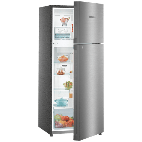 LIEBHERR 265 Litres 3 Star Frost Free Double Door Refrigerator with Forced Air Cooling (TCSL 2620 Comfort, Edelstahllook)