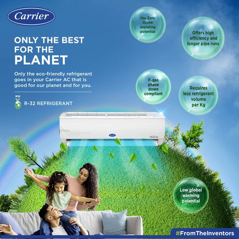 Carrier Ester CXI 4 in 1 Convertible 1.5 Ton 3 Star Flexicool Inverter Split AC with Auto Clean Function (2022 Model, Copper Condenser, CAI18ES3R30F1)