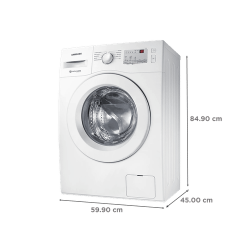 SAMSUNG 6 kg 5 Star Inverter Fully Automatic Front Load Washing Machine (WW60R20GLMA/TL, In-built Heater, White)