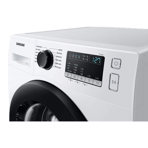 SAMSUNG 8 kg 5 Star Inverter Fully Automatic Front Load Washing Machine (WW80T4040CE1TL, Diamond Drum, White)