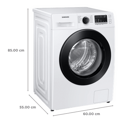 SAMSUNG 8 kg 5 Star Inverter Fully Automatic Front Load Washing Machine (WW80T4040CE1TL, Diamond Drum, White)