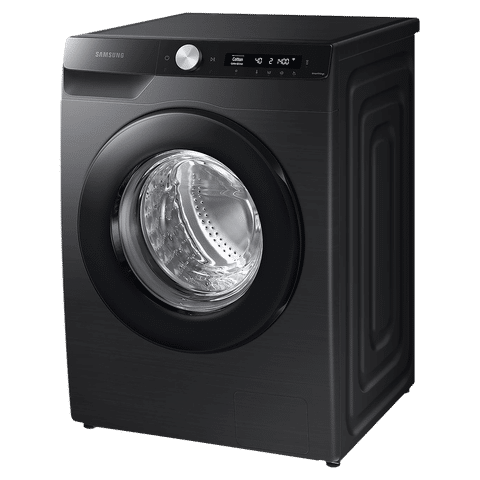 SAMSUNG 8 kg 5 Star Inverter Fully Automatic Front Load Washing Machine (WW80T504DAB1TL, AI Control Display, Black Caviar)