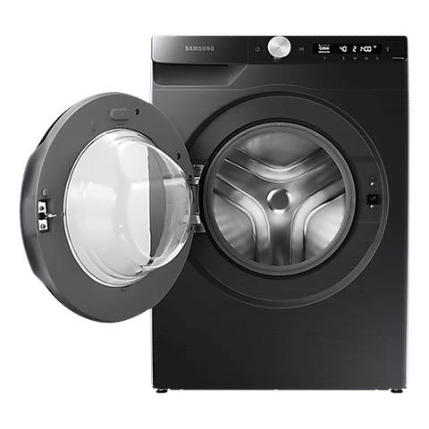 SAMSUNG 8 kg 5 Star Inverter Fully Automatic Front Load Washing Machine (WW80T504DAB1TL, AI Control Display, Black Caviar)