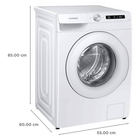 SAMSUNG 7 kg 5 Star Inverter Fully Automatic Front Load Washing Machine (WW70T502NTW/TL, Diamond Drum, White)