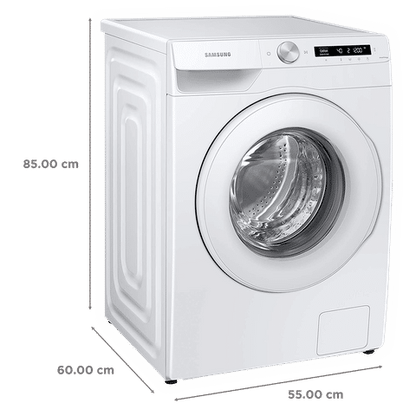 SAMSUNG 7 kg 5 Star Inverter Fully Automatic Front Load Washing Machine (WW70T502NTW/TL, Diamond Drum, White)