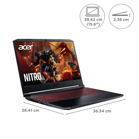 acer Nitro 5 Intel Core i5 11th Gen (15.6 inch, 8GB, 1TB and 256GB, Windows 11, NVIDIA GTX 1650, IPS Display, Black, UN.QEHSI.004)