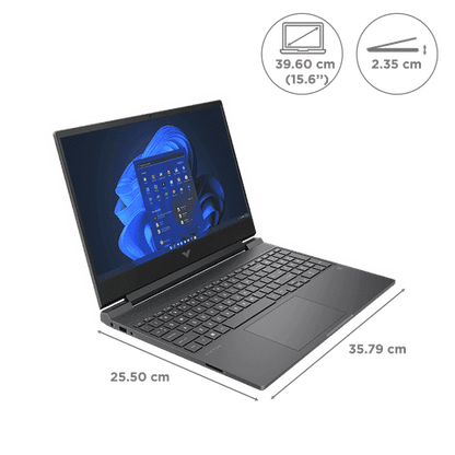 HP Victus (Fb0040AX) Ryzen 5 (15.6 inches, 8GB, 512GB, Windows 11 Home, NVIDIA GeForce GTX 1650 + 4GB Graphics, FHD IPS Display, 39.6cm, Mica Silver, 6F9T7PA#ACJ)