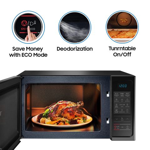 SAMSUNG 28L Convection Microwave Oven with Quartz Convection Heater (Black)