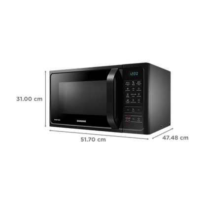 SAMSUNG 28L Convection Microwave Oven with Quartz Convection Heater (Black)