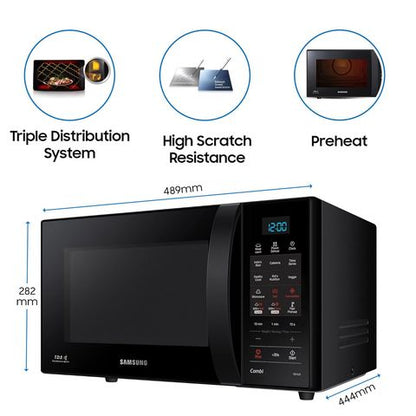 SAMSUNG Combi 21L Convection Microwave Oven with Autocook Menus (Black)