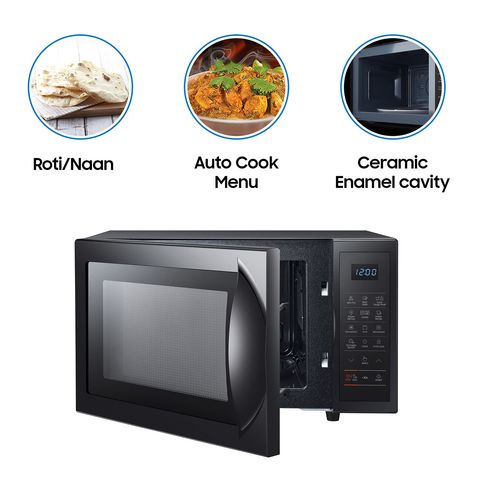 SAMSUNG 28L Convection Microwave Oven with Quartz Convection Heater (Black)