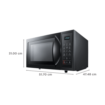 SAMSUNG 28L Convection Microwave Oven with Quartz Convection Heater (Black)