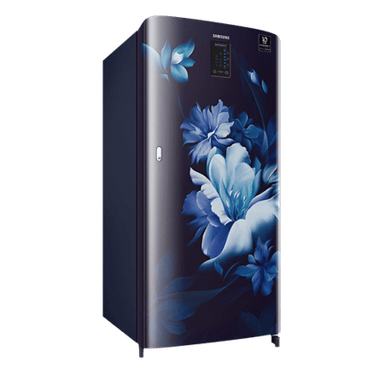 SAMSUNG 192 Liters 4 Star Direct Cool Single Door Refrigerator with Curd Maestro (RR21A2M2XUZ/HL, Midnight Blossom Blue)