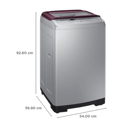 SAMSUNG 7.5 kg Inverter Fully Automatic Top Load Washing Machine (WA75A4022FS/TL, Diamond Drum, Imperial Silver)