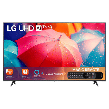 LG UQ80 139 cm (55 inch) 4K Ultra HD LED Smart WebOS TV with Voice Assistance (2022 model)