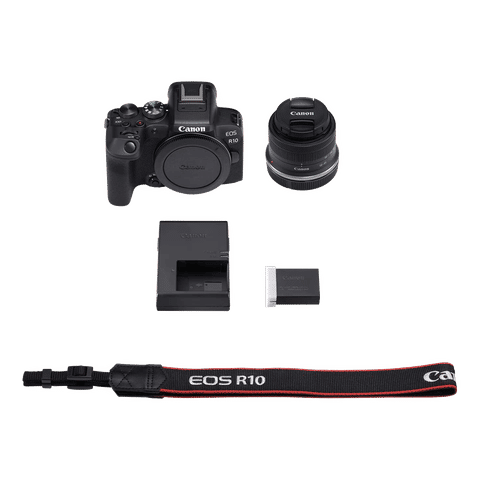 Canon EOS R10 24.2MP Mirrorless Camera (18-45 mm Lens, 22.3 x 14.9 mm Sensor, Vari-Angle Touch Screen LCD)