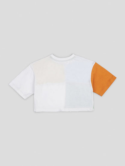 Casual cool colour block Girl’s Top