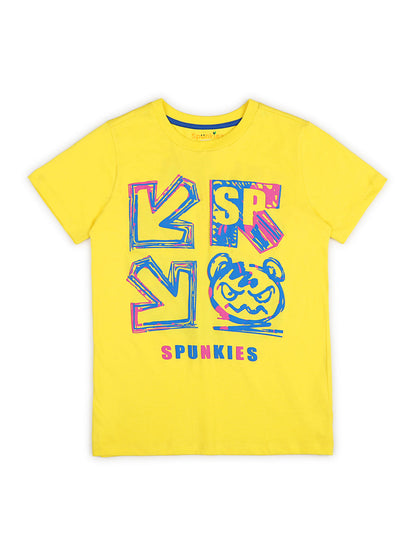 Funky Yellow Colour Splash Sets For Unisex