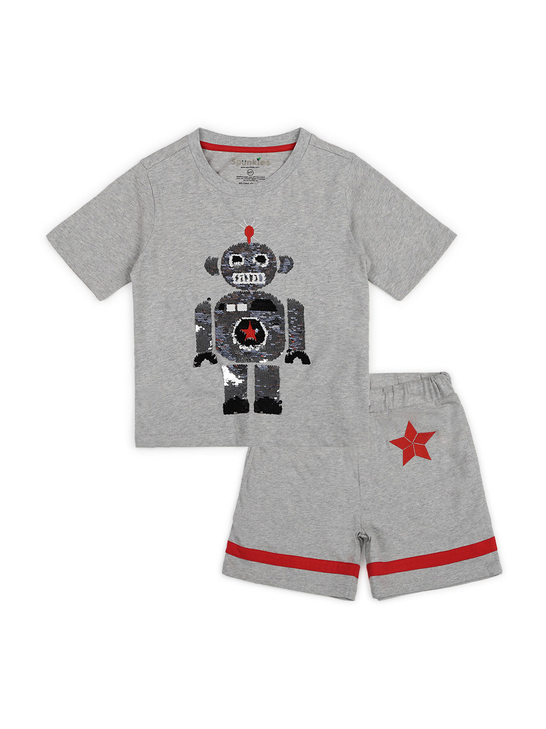 Jazzy Heather Grey Boys Jersey Boys Sets