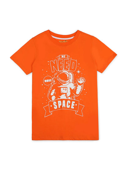 Funky orange space-themed boys sets