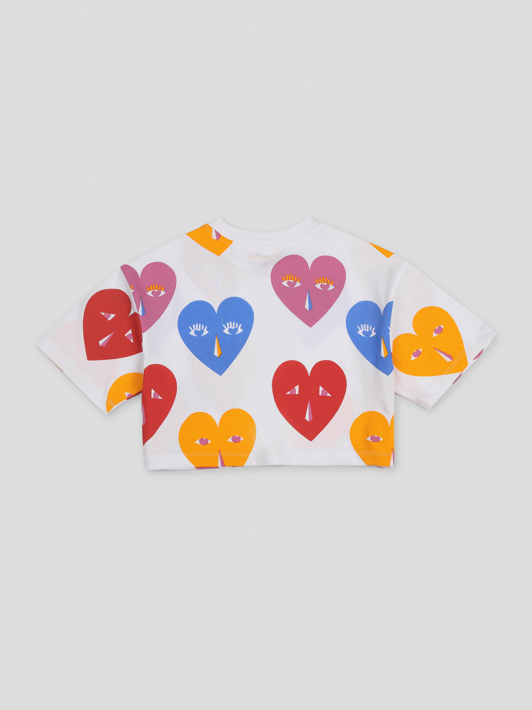 Fancy Heart Printed Top Plazzo Sets for Girls