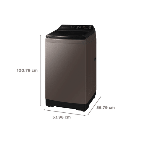 SAMSUNG 10 kg 5 Star Fully Automatic Top Load Washing Machine (WA10BG4686BRTL, in-built Heater, Rose Brown)