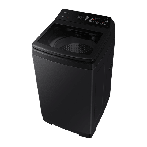 SAMSUNG 8 kg 5 Star Fully Automatic Top Load Washing Machine (WA80BG4545BVTL, Diamond Drum, Black Caviar)