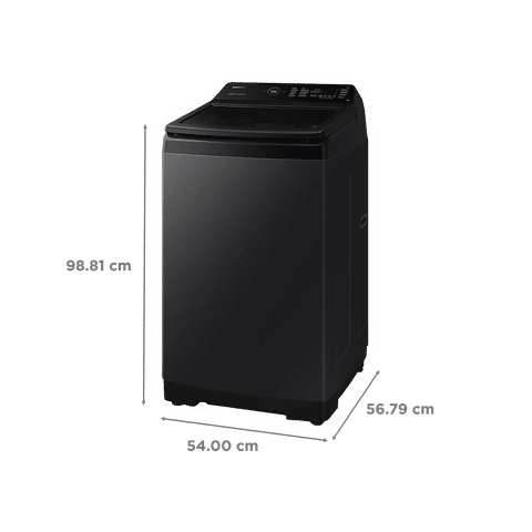 SAMSUNG 8 kg 5 Star Fully Automatic Top Load Washing Machine (WA80BG4545BVTL, Diamond Drum, Black Caviar)